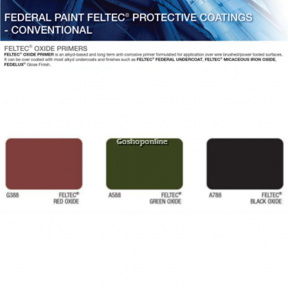 Federal Paint Feltec Oxide Primer Red G388 5L