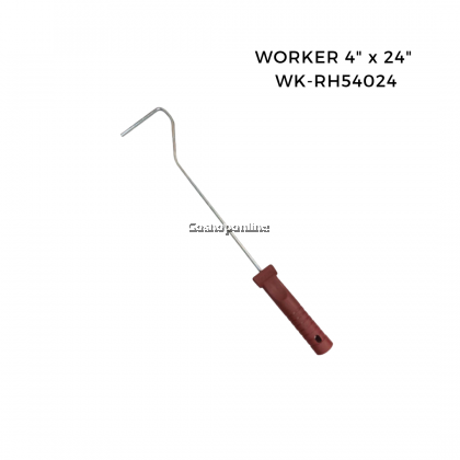 Worker Paint Roller Handle 4" x 24" (Maroon/Red) Worker Paint Roller Handle 4" x 24" (Maroon/Red)