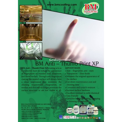 BM ANTI - THUMB PRINT XP (BM COATING BRAND)