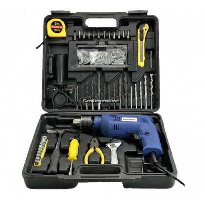 Bossman 13mm 750W Impact Drill with 105pcs Accessories #BID-750SET